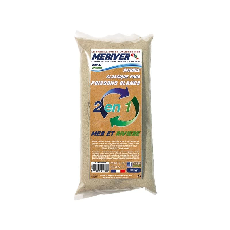 AMORCE MERIVER CLASSIQUE POISSON BLANC 2 EN 1 1 AMORCE MERIVER CLASSIQUE POISSON BLANC 2 EN 1
