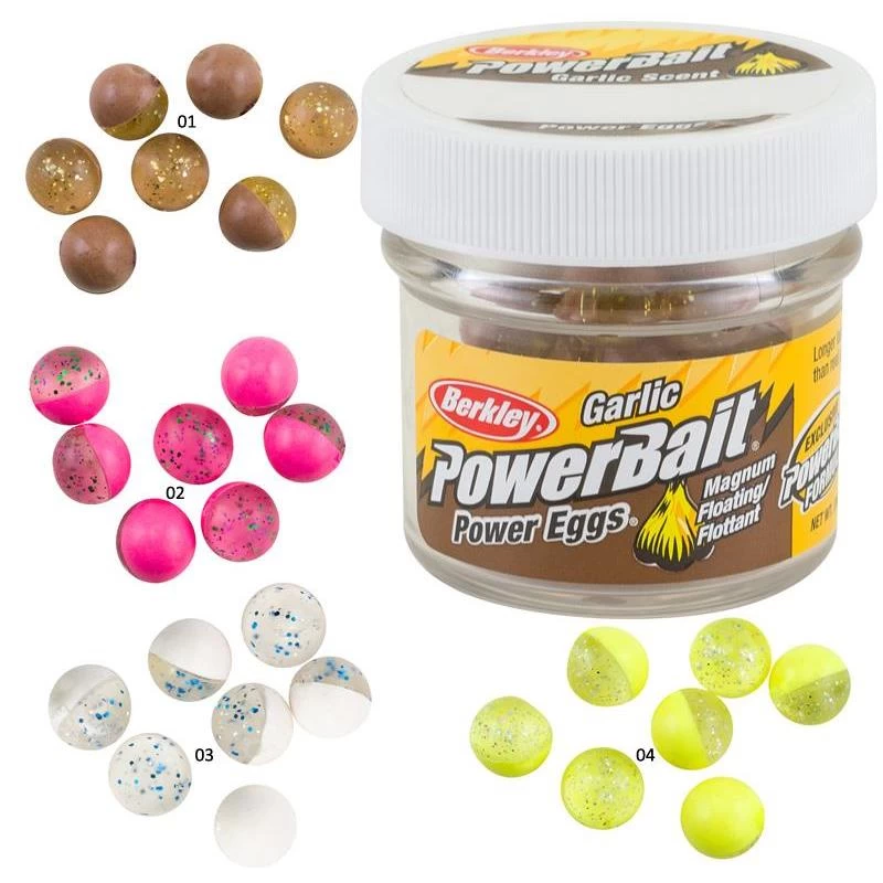 APPAT BERKLEY POWERBAIT FLOATING EGGS GARLIC - PAR 40 1 APPAT BERKLEY POWERBAIT FLOATING EGGS GARLIC - PAR 40