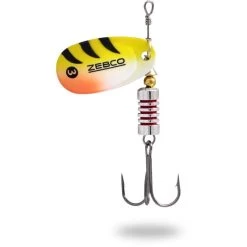 CUILLER TOURNANTE ZEBCO TROPHY Z-SWIRL SILVER / PERCH FOIL